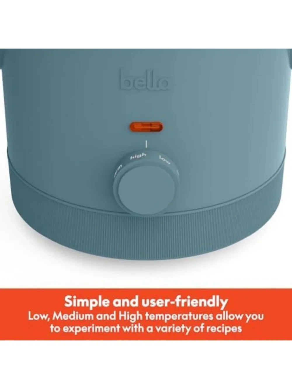 Non-Toxic 1.5qt Manual Slow Cooker with 3 Heat Settings - Perfect for Easy Meals